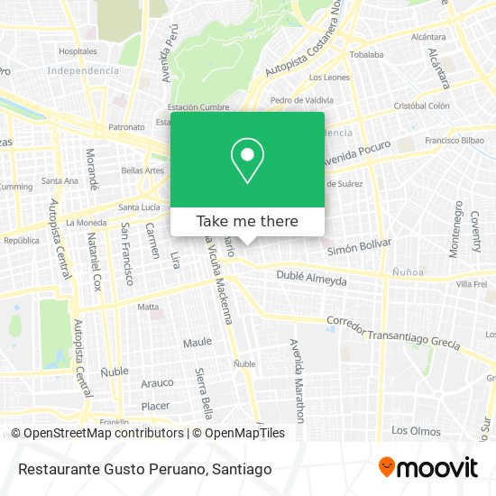 Restaurante Gusto Peruano map