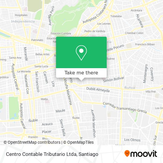 Centro Contable Tributario Ltda map