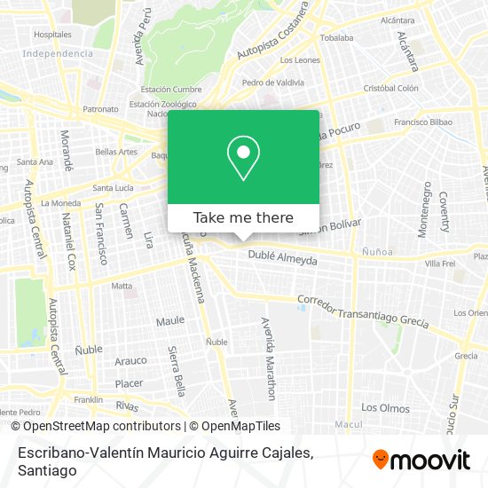 Escribano-Valentín Mauricio Aguirre Cajales map