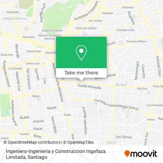 Ingeniero-Ingenieria y Construccion Ingefaza Limitada map
