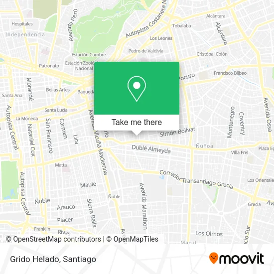 Grido Helado map