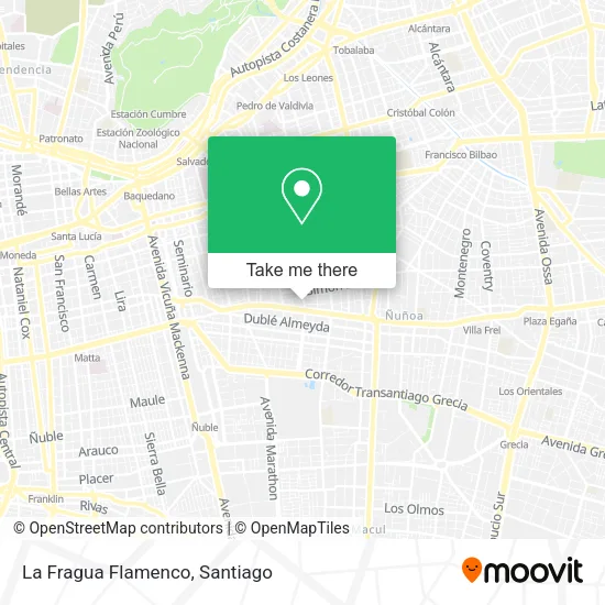 La Fragua Flamenco map