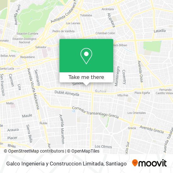 Galco Ingenieria y Construccion Limitada map