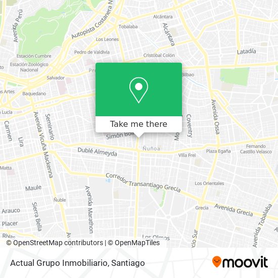 Actual Grupo Inmobiliario map