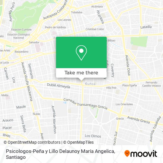 Mapa de Psicologos-Peña y Lillo Delaunoy María Angelica