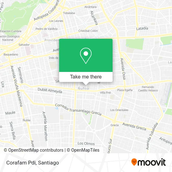 Corafam Pdi map