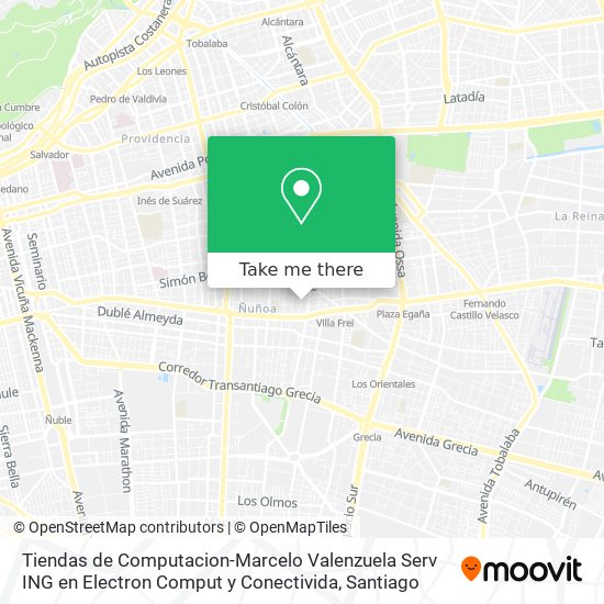 Mapa de Tiendas de Computacion-Marcelo Valenzuela Serv ING en Electron Comput y Conectivida