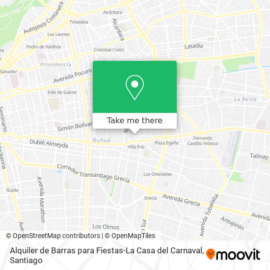 Alquiler de Barras para Fiestas-La Casa del Carnaval map