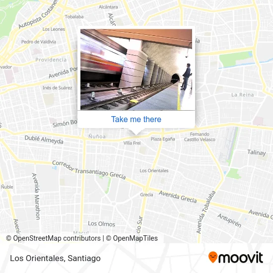 Los Orientales map