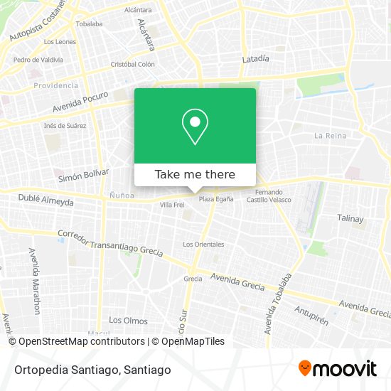 Ortopedia Santiago map