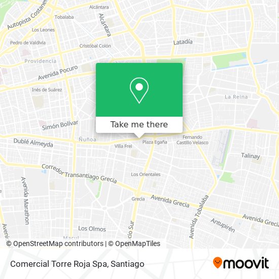 Comercial Torre Roja Spa map