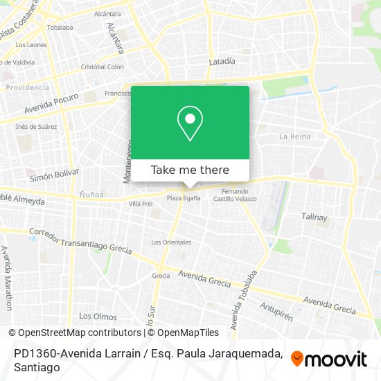 PD1360-Avenida Larrain / Esq. Paula Jaraquemada map