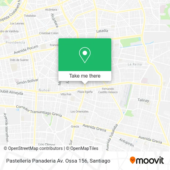 Pastellería Panaderia Av. Ossa 156 map