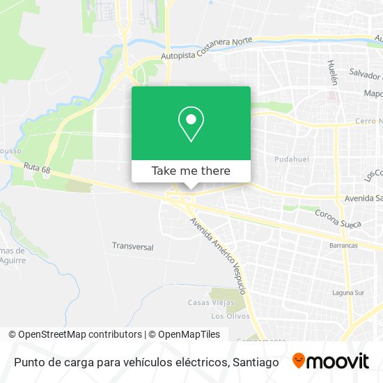 Mapa de Punto de carga para vehículos eléctricos