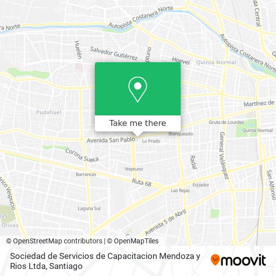 Mapa de Sociedad de Servicios de Capacitacion Mendoza y Rios Ltda