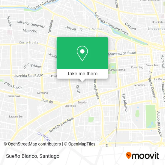 Sueño Blanco map