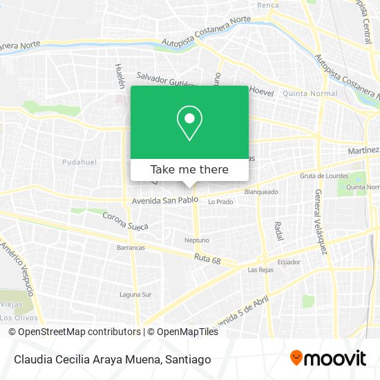 Claudia Cecilia Araya Muena map