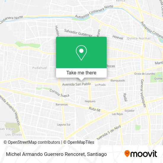 Michel Armando Guerrero Rencoret map