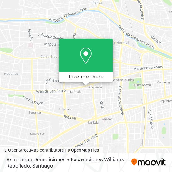 Asimoreba Demoliciones y Excavaciones Williams Rebolledo map