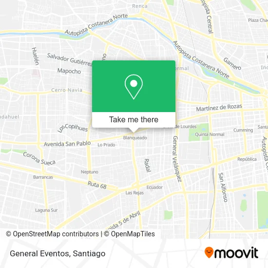 Mapa de General Eventos
