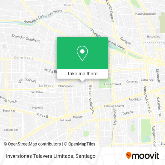Inversiones Talavera Limitada map