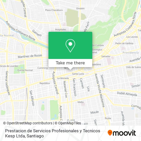 Prestacion de Servicios Profesionales y Tecnicos Kesp Ltda map