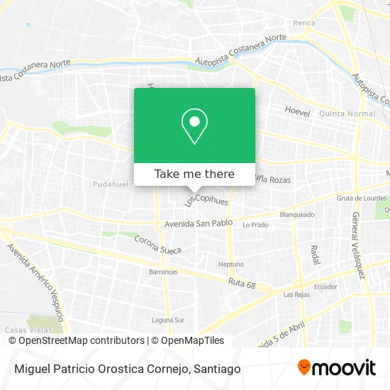 Miguel Patricio Orostica Cornejo map