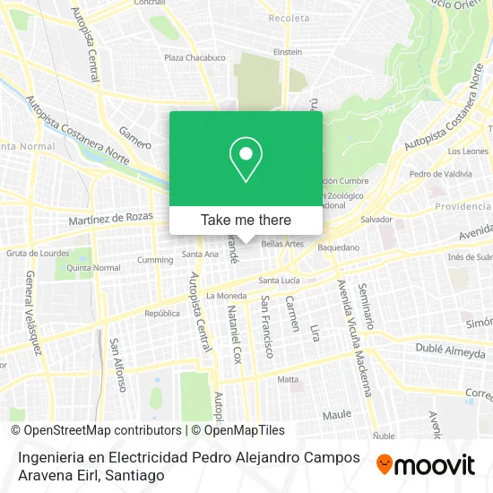Ingenieria en Electricidad Pedro Alejandro Campos Aravena Eirl map