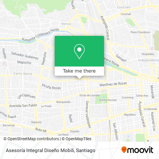 Asesoría Integral Diseño Mobili map