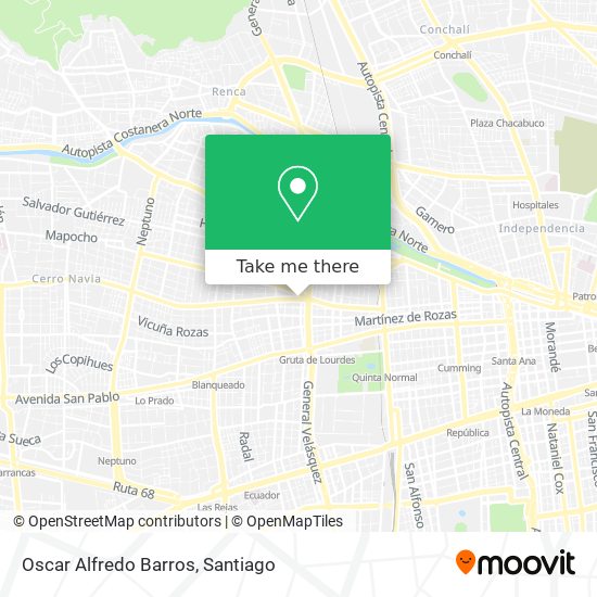 Oscar Alfredo Barros map