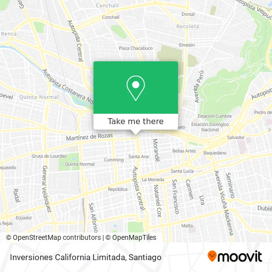 Inversiones California Limitada map