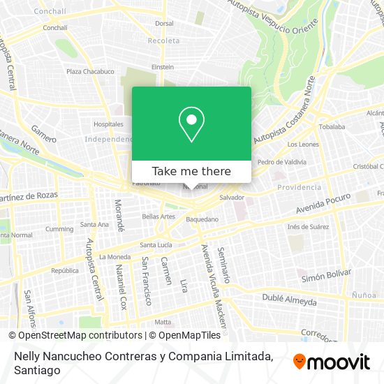 Nelly Nancucheo Contreras y Compania Limitada map