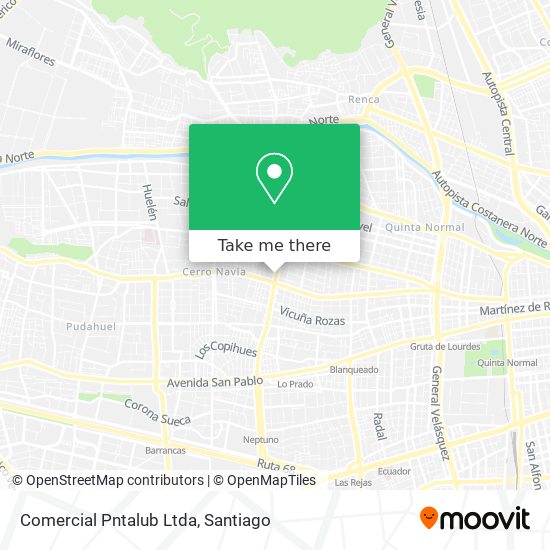 Comercial Pntalub Ltda map