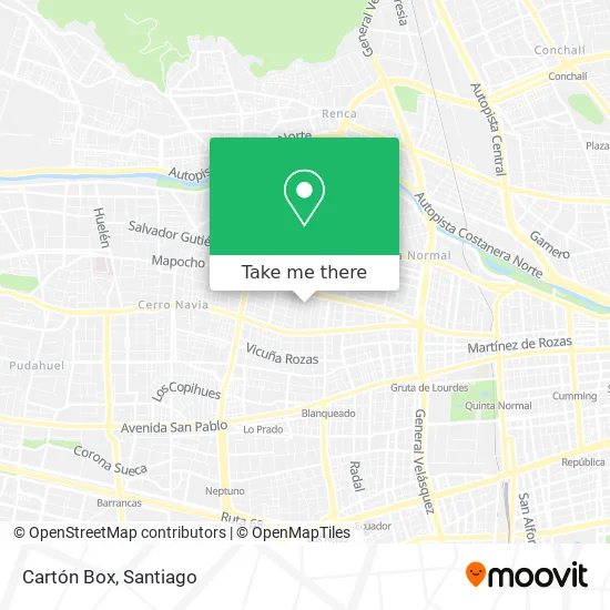 Cartón Box map