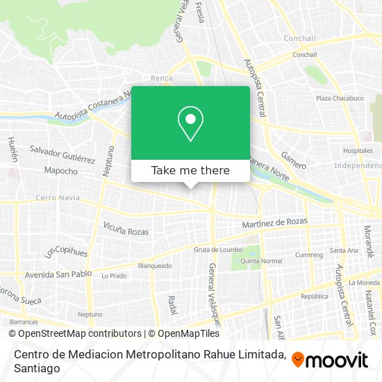 Centro de Mediacion Metropolitano Rahue Limitada map