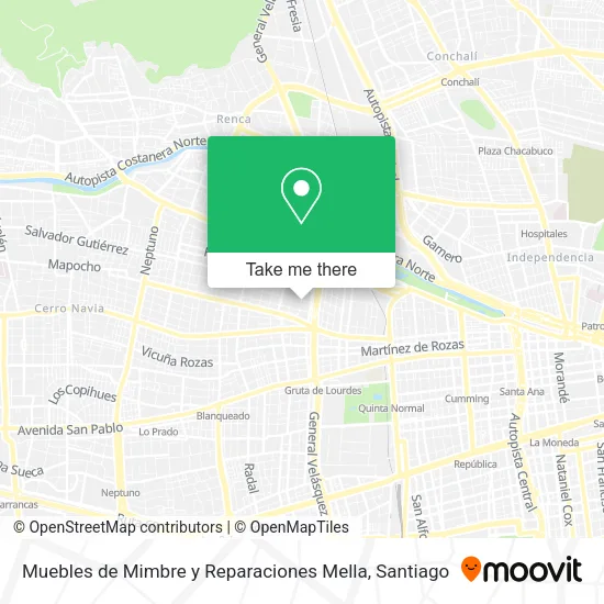 Muebles de Mimbre y Reparaciones Mella map