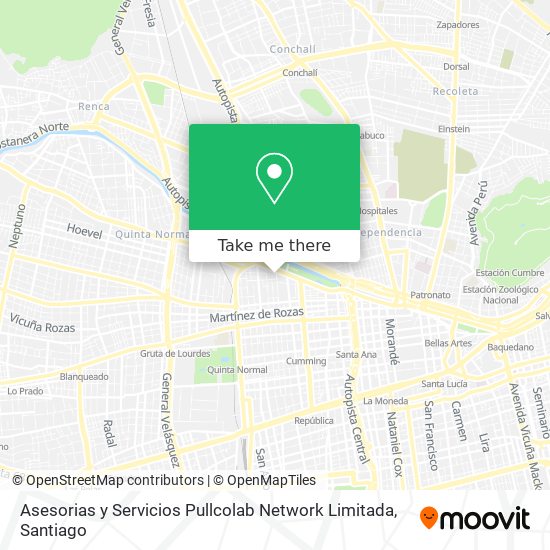 Asesorias y Servicios Pullcolab Network Limitada map
