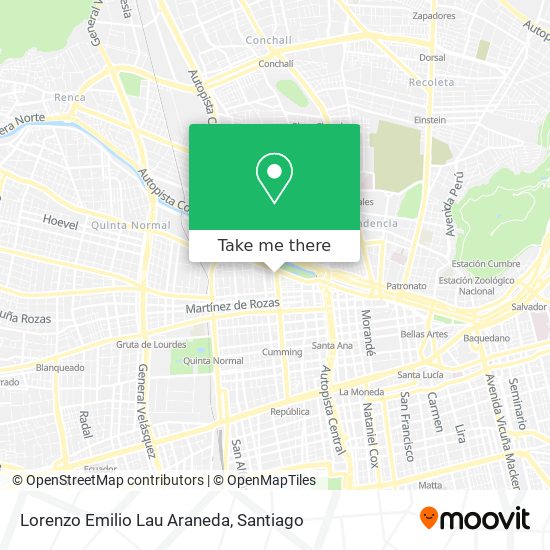 Lorenzo Emilio Lau Araneda map