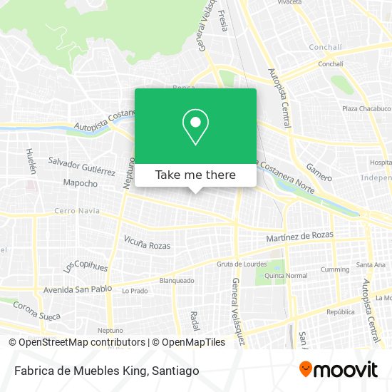 Fabrica de Muebles King map