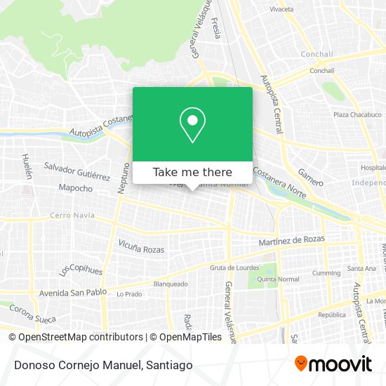 Mapa de Donoso Cornejo Manuel