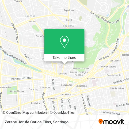 Zerene Jarufe Carlos Elias map
