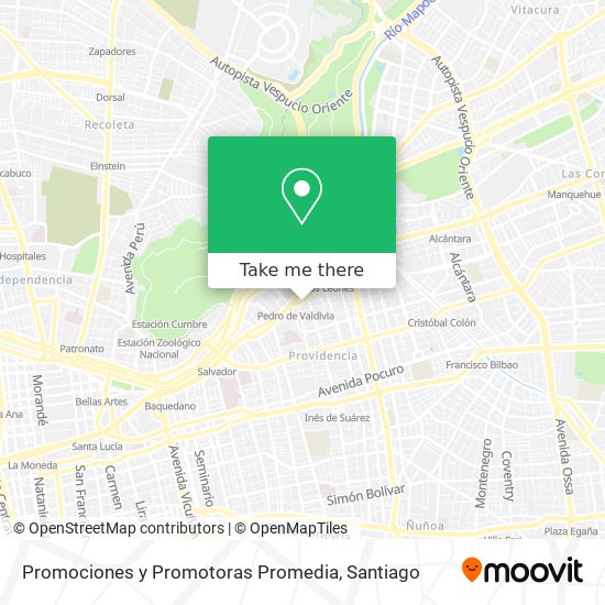 Promociones y Promotoras Promedia map