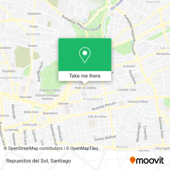 Repuestos del Sol map
