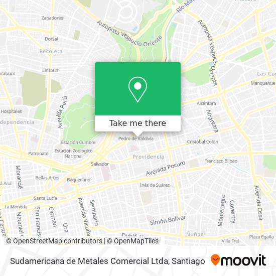 Sudamericana de Metales Comercial Ltda map