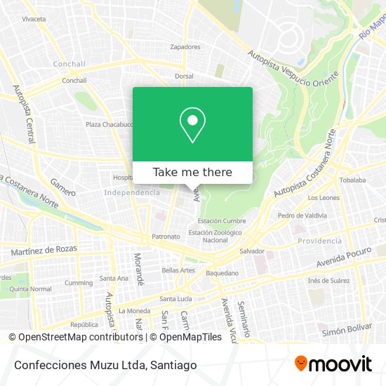 Confecciones Muzu Ltda map