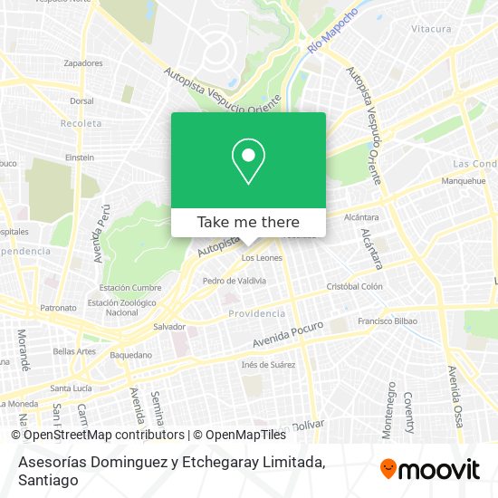 Asesorías Dominguez y Etchegaray Limitada map