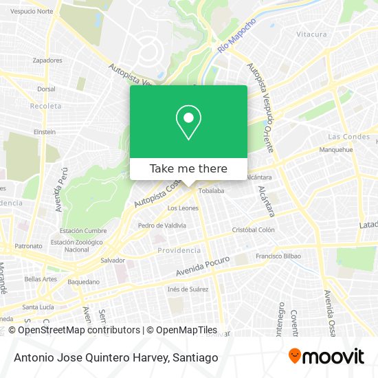 Antonio Jose Quintero Harvey map