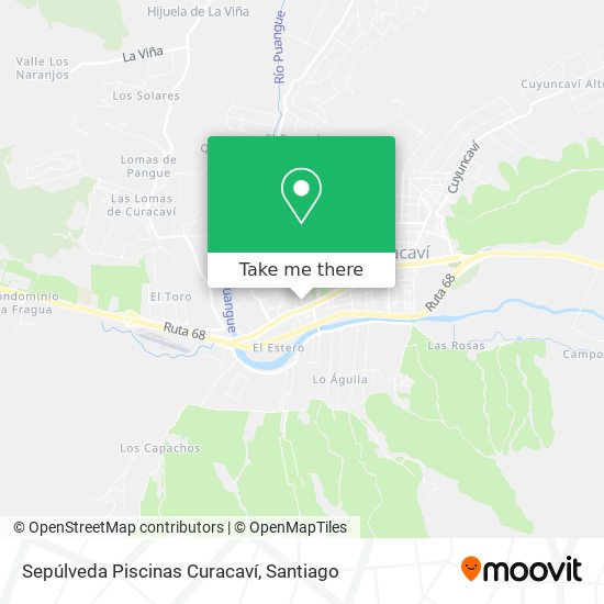 Sepúlveda Piscinas Curacaví map