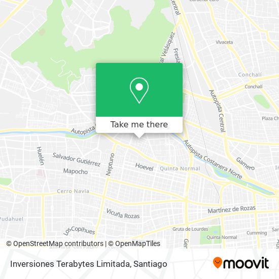 Inversiones Terabytes Limitada map