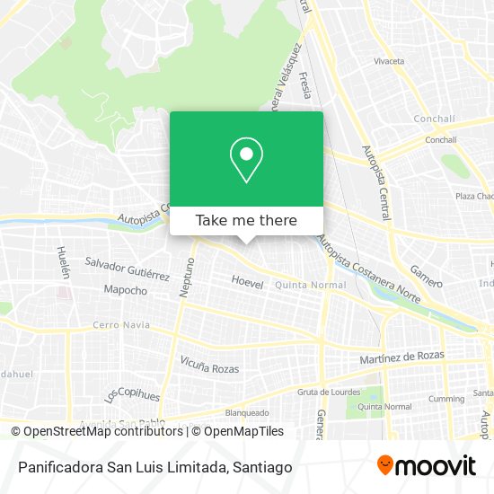 Panificadora San Luis Limitada map